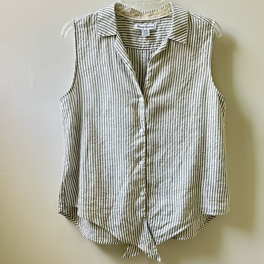 Tommy Bahama Sleeveless Blouse Top Size M